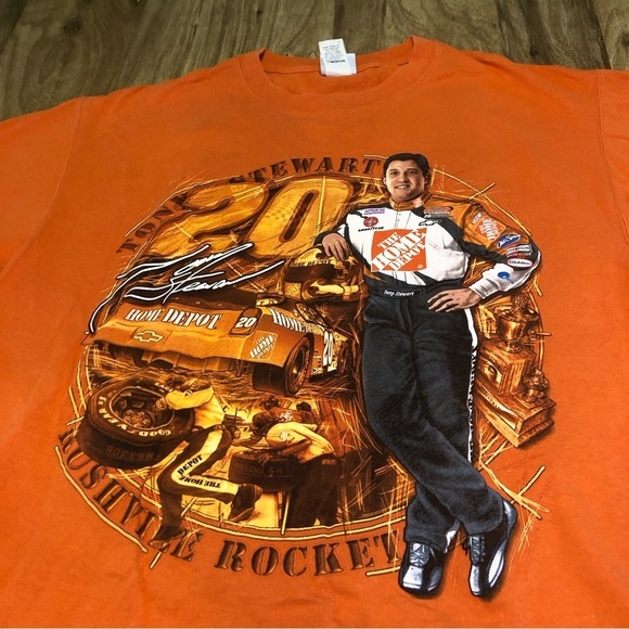 Vintage NASCAR Tony Stewart #20 Double Sided Orange Mens Large Chase Authentic - Picture 2 of 14